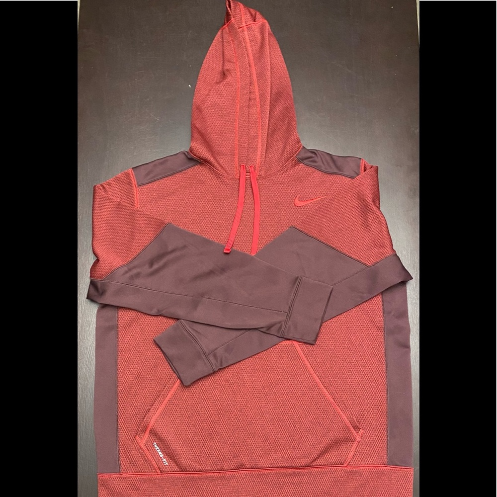 Nike Thema Fit Red Hoodie Sweat Shirt XL